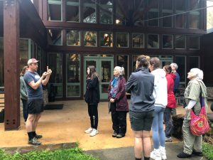 Participants in the 2022 Eco-Adventure spent a rainy morning at the National Park Service’s Twin Creeks Natural Science Center for a tour of the facility’s extensive, carefully maintained natural history collection, which contains thousands of plant, insect, amphibian and mammal species collected over many decades. Photo provided by Elly Wells.