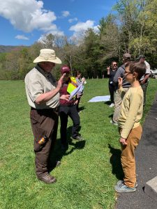 The Junior Ranger Activity Guide serves as the official guide to the Junior Ranger program at Great Smoky Mountains National Park. Anyone that helps their team complete at least five activities and five experiences outlined in the guide can be officially sworn in as a Junior Ranger at any park visitor center. 