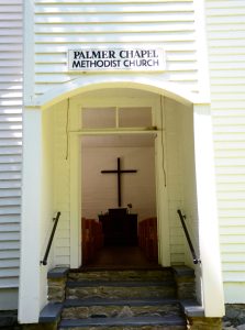 Palmer Chapel was built in 1898 on land deeded by Mary Ann Palmer. It had no resident minister and relied on circuit riders, who typically came on the third Sunday of each month. The local congregation coordinated Sunday School on the remaining Sundays. Photo provided by Holly Kays, Smokies Life.